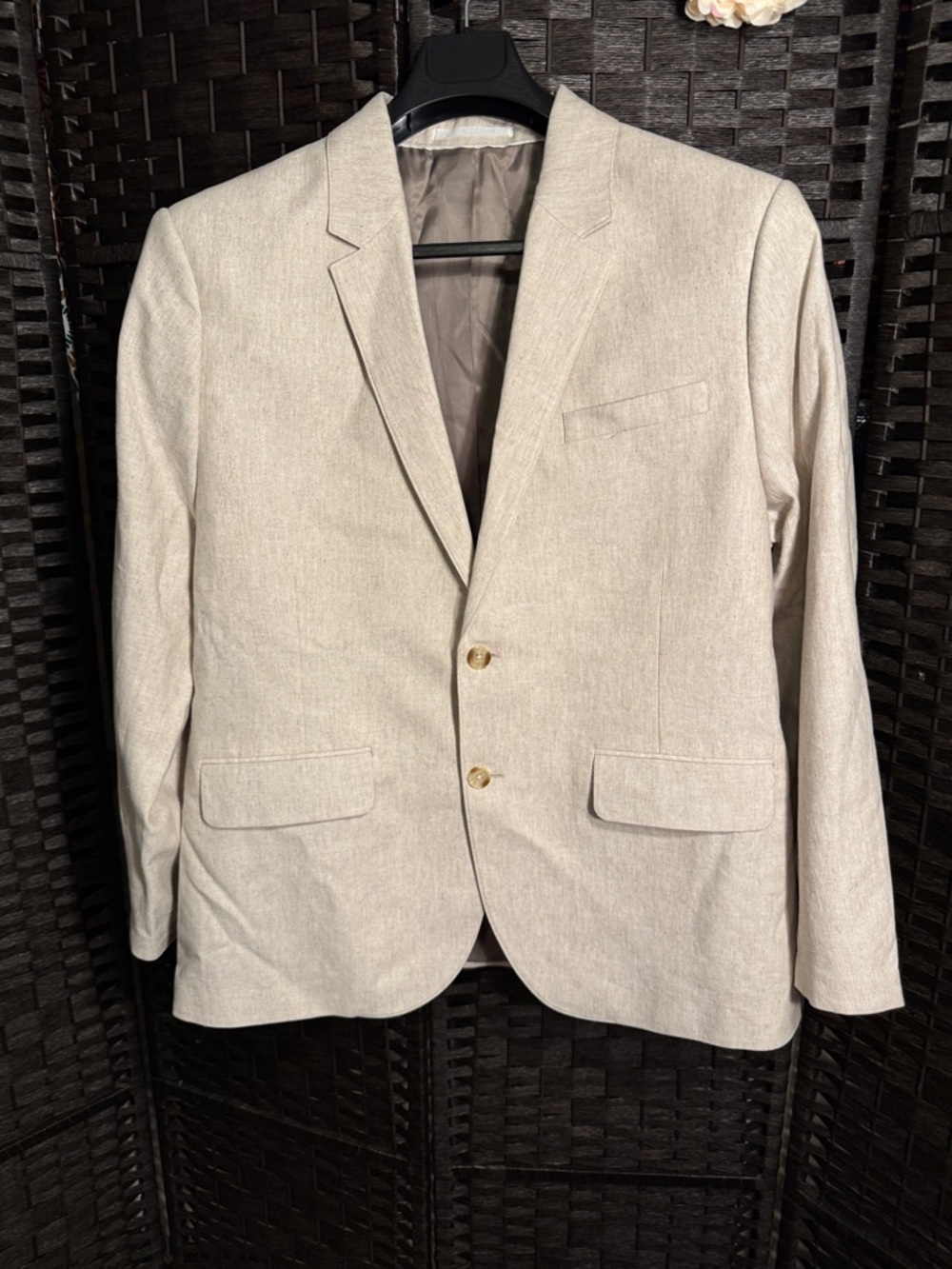 Abercrombie & Fitch Light Beige Two-Button Sport Coat Size 44R